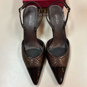 VANELI Lisbet Slingback Leather Pumps Size 9.5
